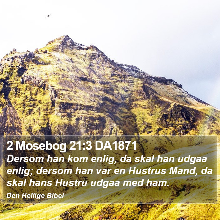 2 Mosebog 21:3 DA1871 Bible Study