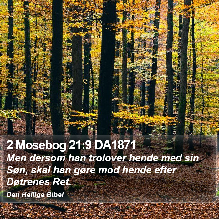 2 Mosebog 21:9 DA1871 Bible Study