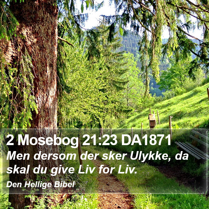 2 Mosebog 21:23 DA1871 Bible Study