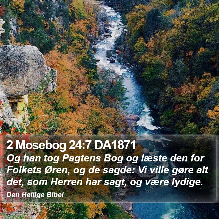 2 Mosebog 24:7 DA1871 Bible Study