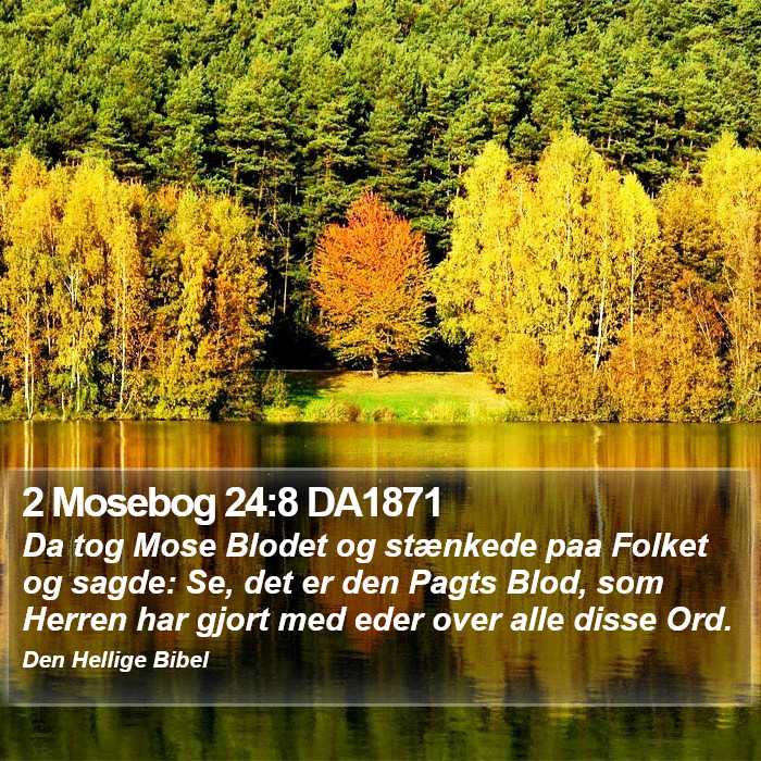 2 Mosebog 24:8 DA1871 Bible Study