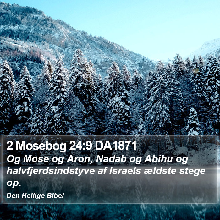 2 Mosebog 24:9 DA1871 Bible Study