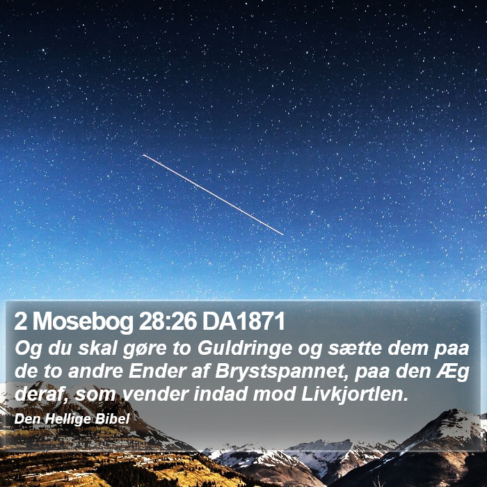 2 Mosebog 28:26 DA1871 Bible Study