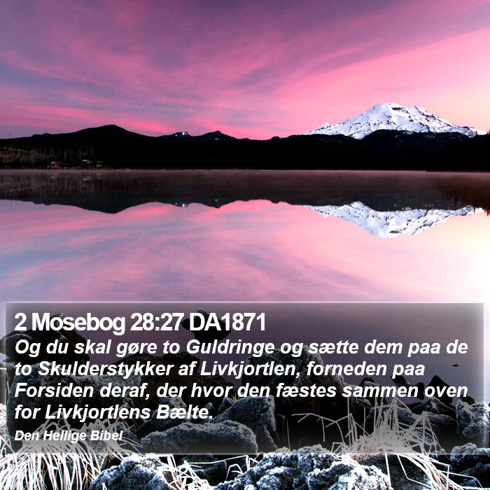 2 Mosebog 28:27 DA1871 Bible Study