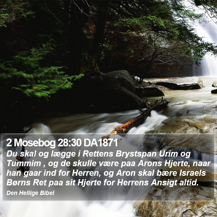 2 Mosebog 28:30 DA1871 Bible Study