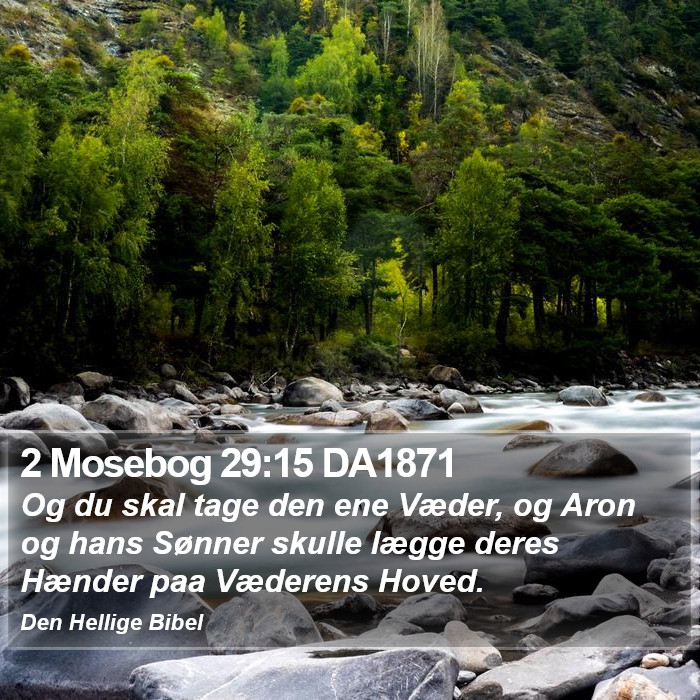 2 Mosebog 29:15 DA1871 Bible Study