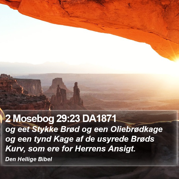 2 Mosebog 29:23 DA1871 Bible Study