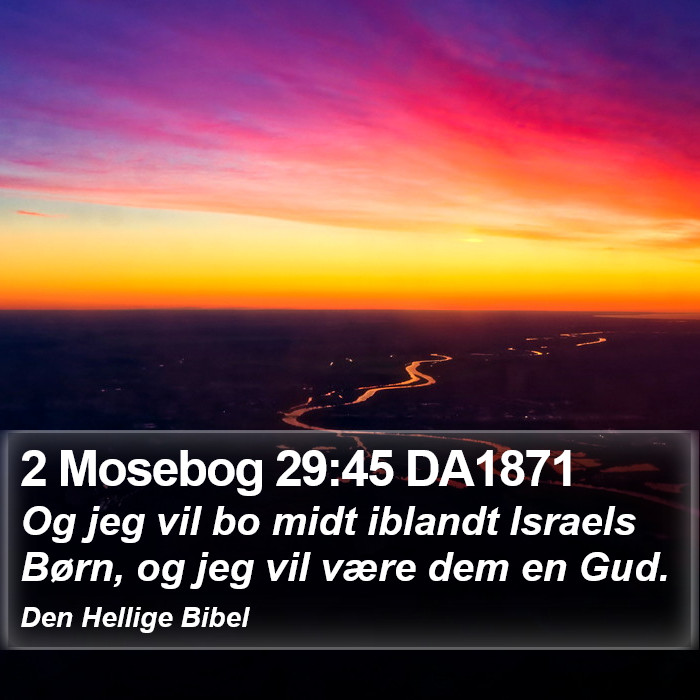 2 Mosebog 29:45 DA1871 Bible Study