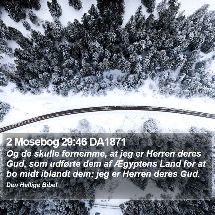 2 Mosebog 29:46 DA1871 Bible Study