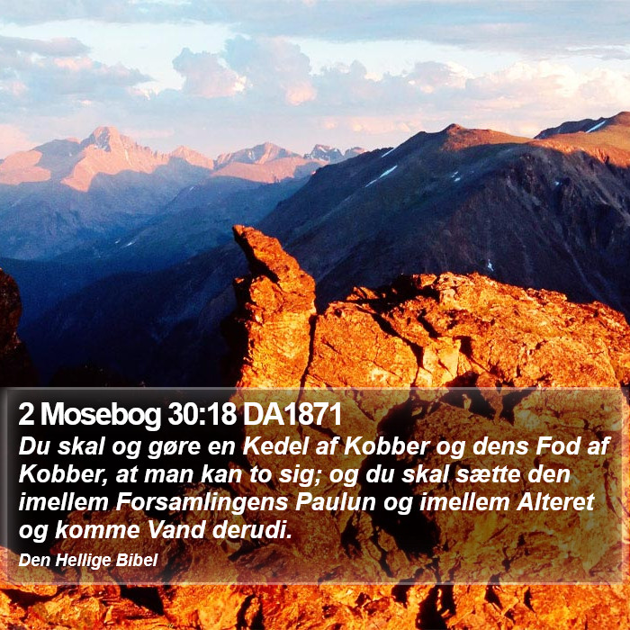 2 Mosebog 30:18 DA1871 Bible Study