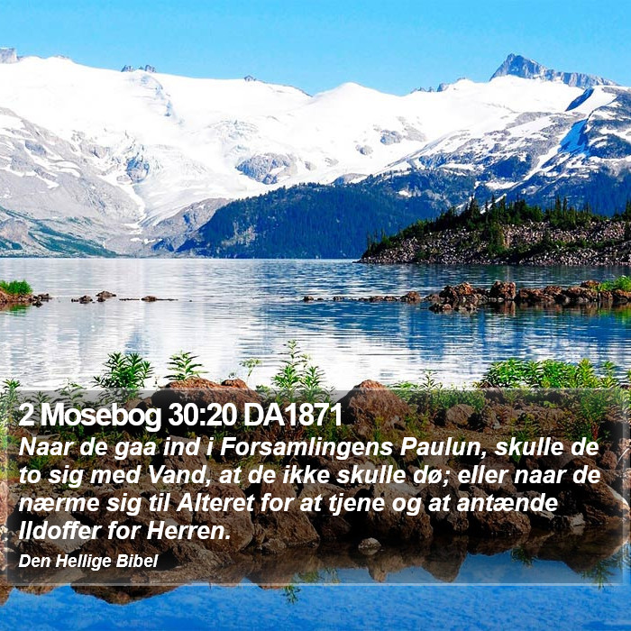 2 Mosebog 30:20 DA1871 Bible Study