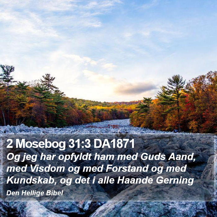 2 Mosebog 31:3 DA1871 Bible Study