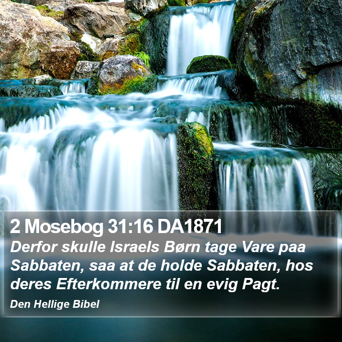 2 Mosebog 31:16 DA1871 Bible Study