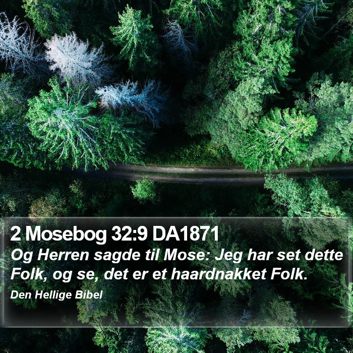 2 Mosebog 32:9 DA1871 Bible Study