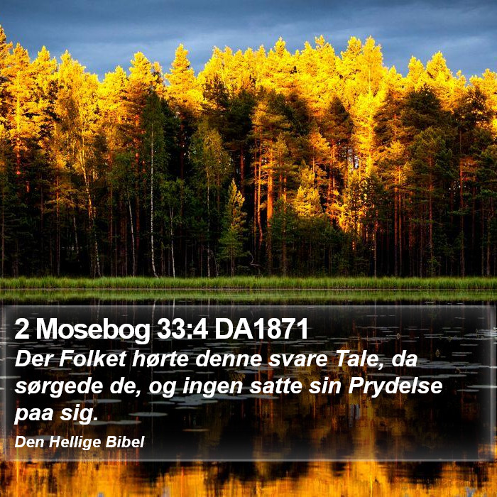 2 Mosebog 33:4 DA1871 Bible Study