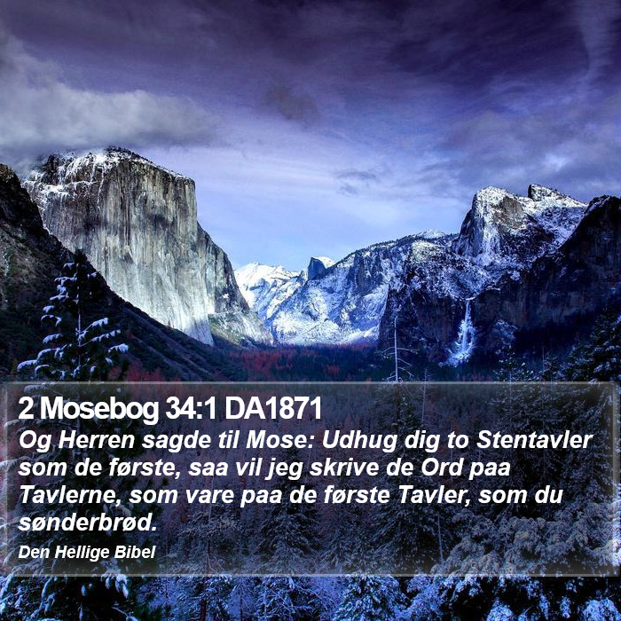 2 Mosebog 34:1 DA1871 Bible Study