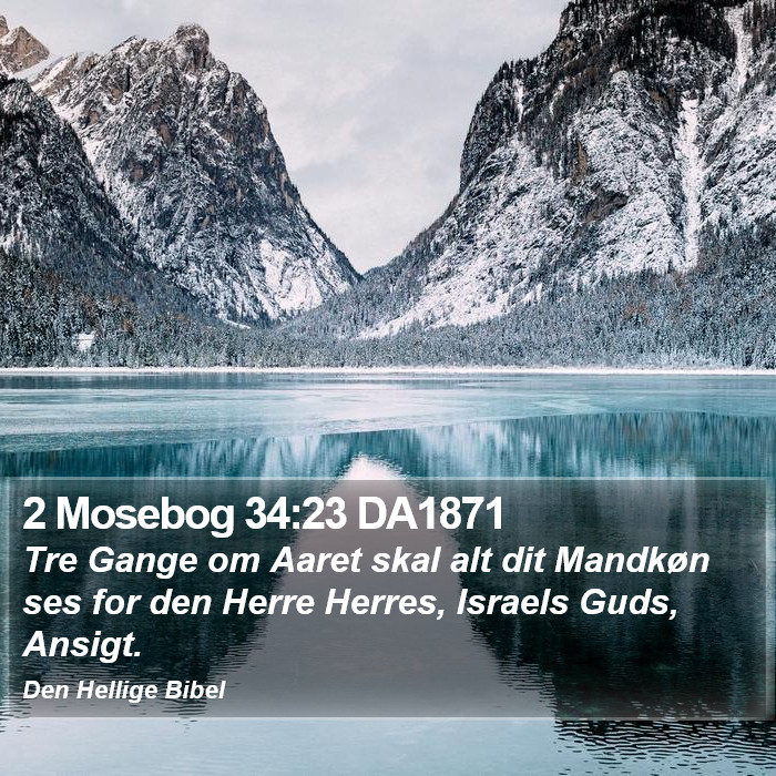 2 Mosebog 34:23 DA1871 Bible Study