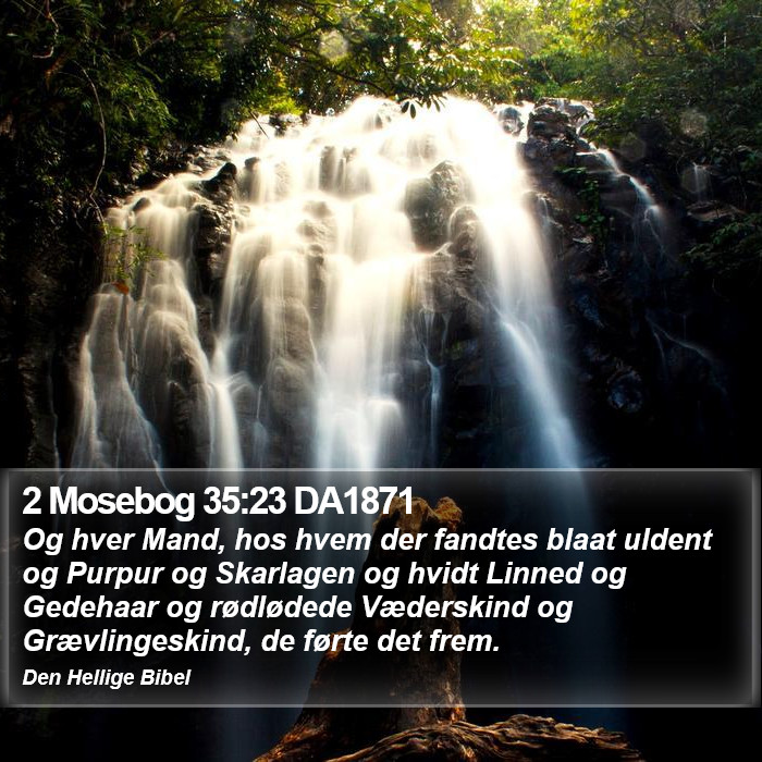 2 Mosebog 35:23 DA1871 Bible Study