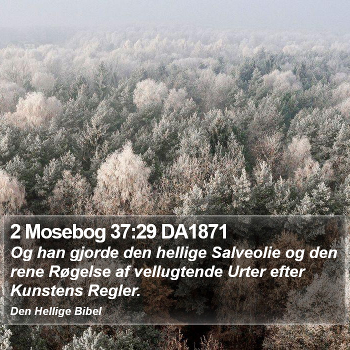 2 Mosebog 37:29 DA1871 Bible Study