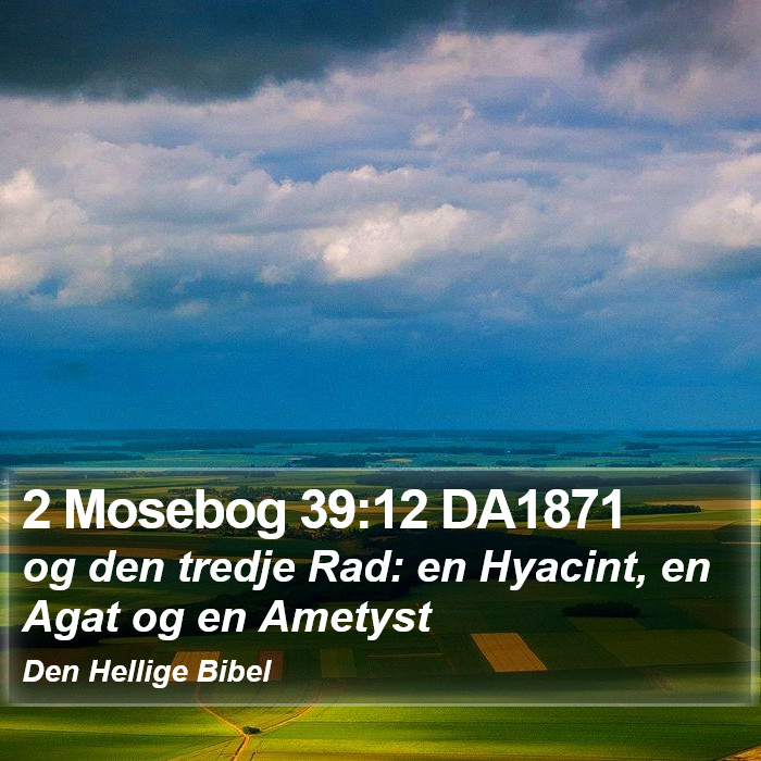 2 Mosebog 39:12 DA1871 Bible Study