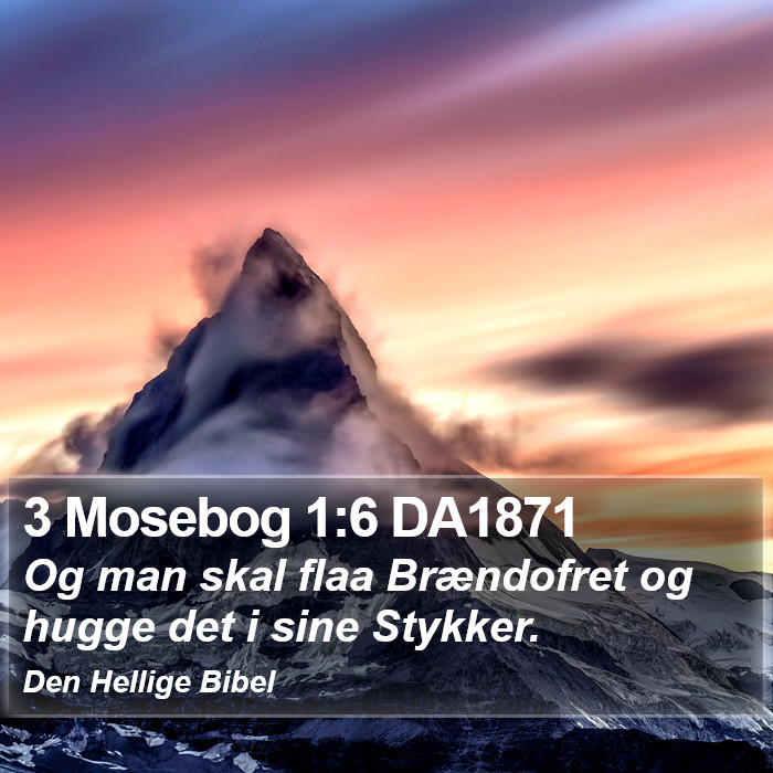 3 Mosebog 1:6 DA1871 Bible Study