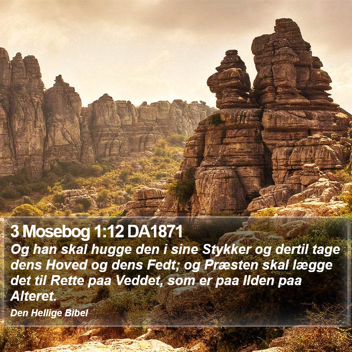 3 Mosebog 1:12 DA1871 Bible Study