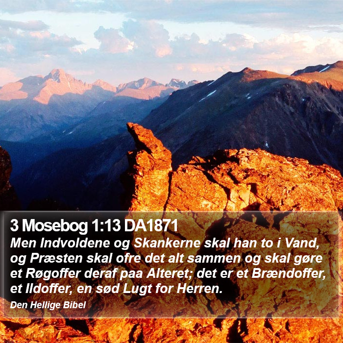 3 Mosebog 1:13 DA1871 Bible Study