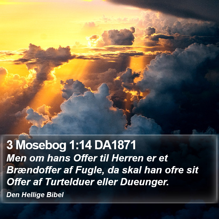 3 Mosebog 1:14 DA1871 Bible Study