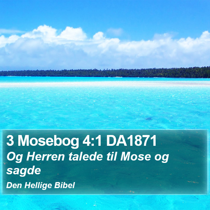 3 Mosebog 4:1 DA1871 Bible Study