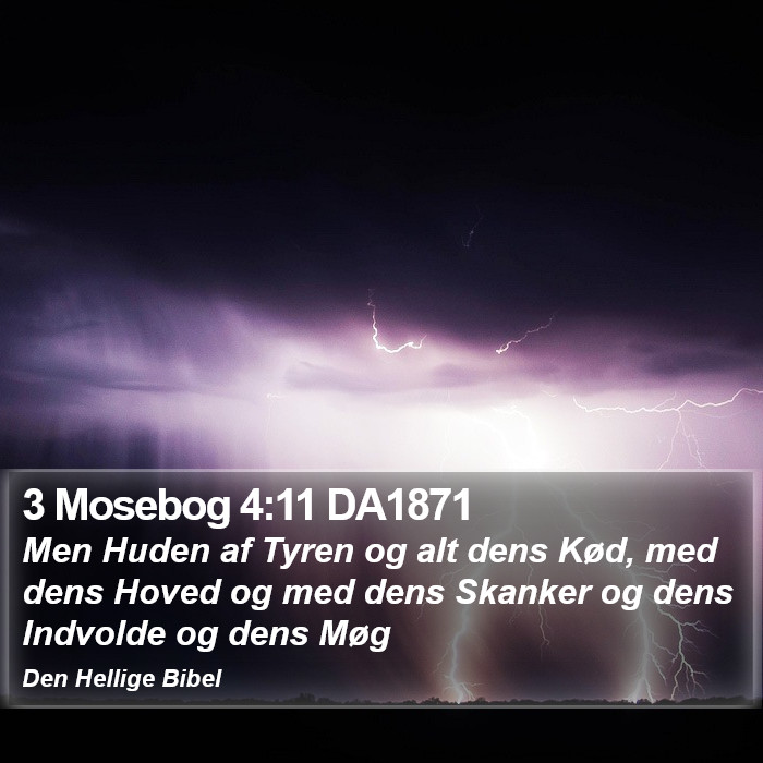 3 Mosebog 4:11 DA1871 Bible Study