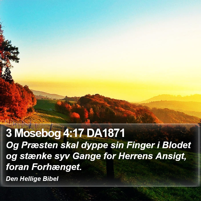 3 Mosebog 4:17 DA1871 Bible Study