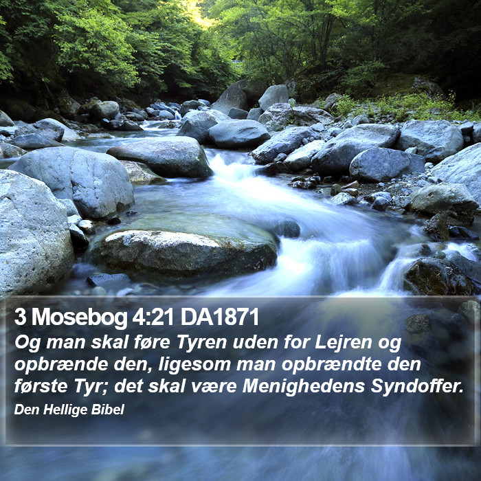 3 Mosebog 4:21 DA1871 Bible Study