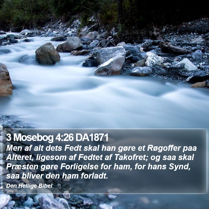 3 Mosebog 4:26 DA1871 Bible Study