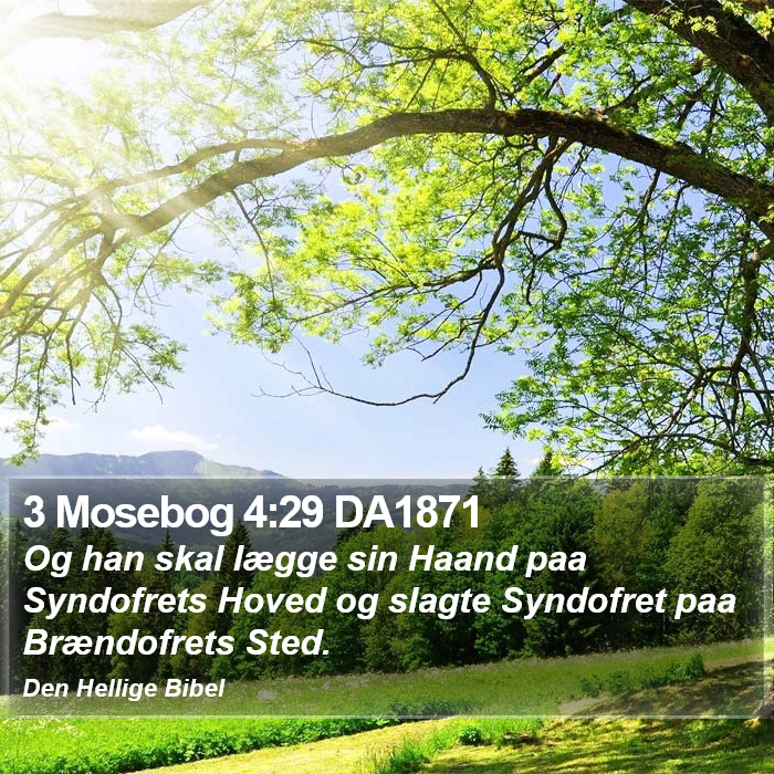 3 Mosebog 4:29 DA1871 Bible Study