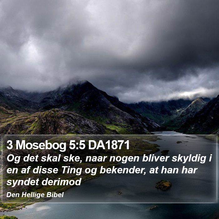 3 Mosebog 5:5 DA1871 Bible Study