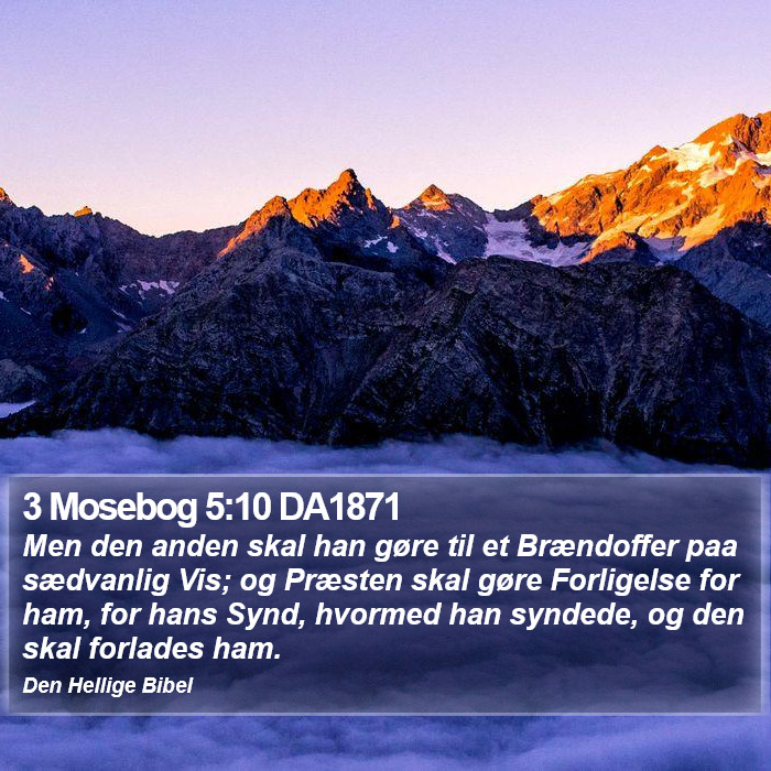 3 Mosebog 5:10 DA1871 Bible Study