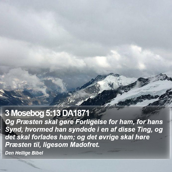 3 Mosebog 5:13 DA1871 Bible Study