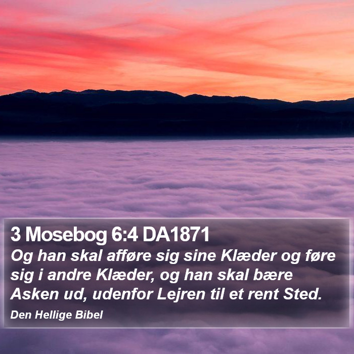 3 Mosebog 6:4 DA1871 Bible Study