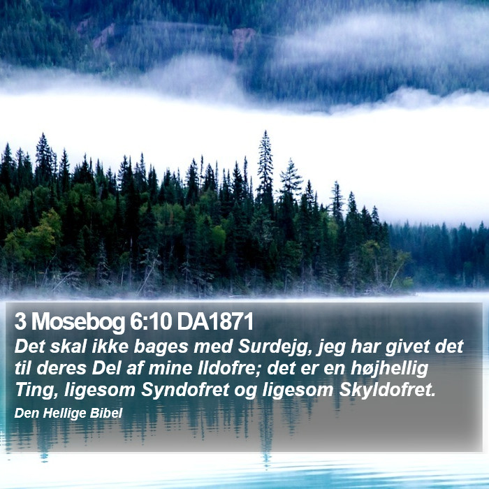 3 Mosebog 6:10 DA1871 Bible Study