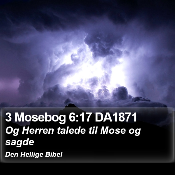 3 Mosebog 6:17 DA1871 Bible Study