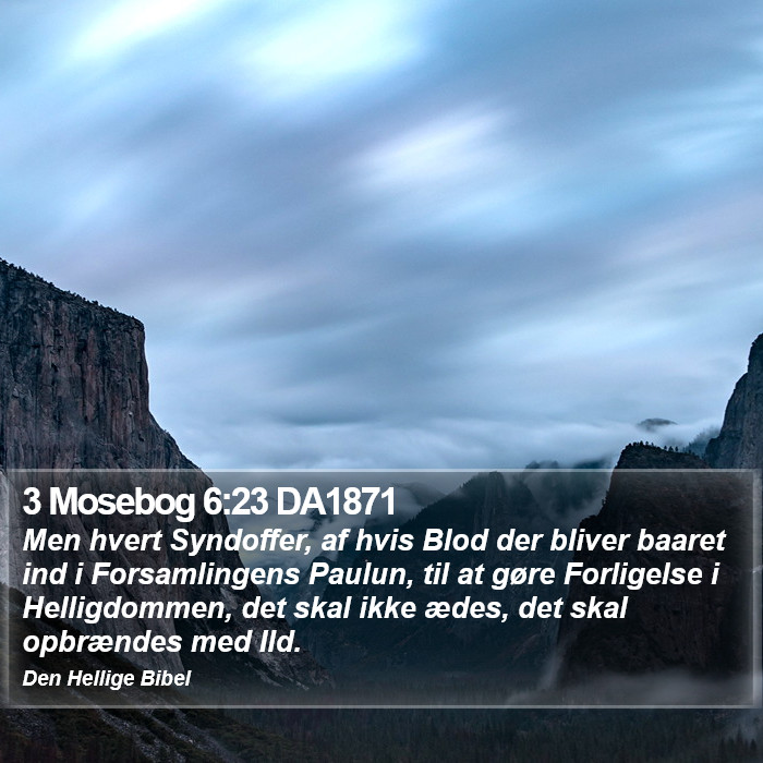 3 Mosebog 6:23 DA1871 Bible Study