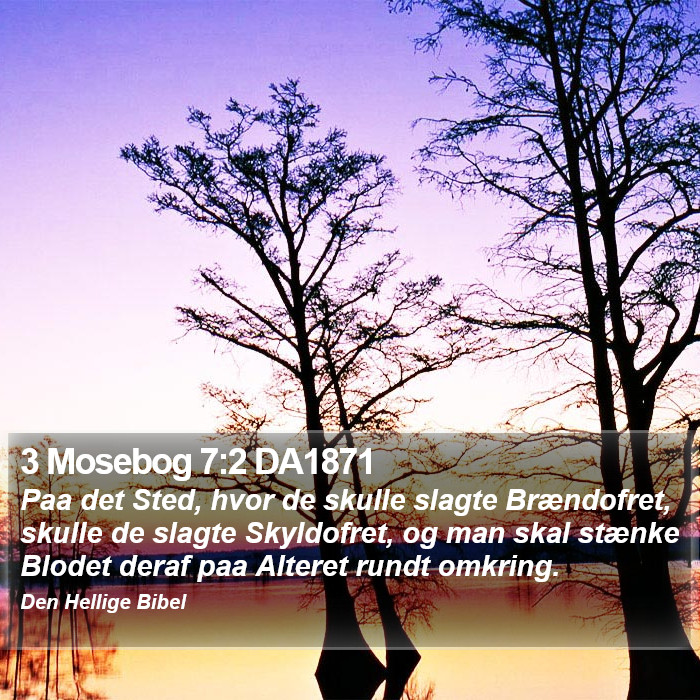 3 Mosebog 7:2 DA1871 Bible Study