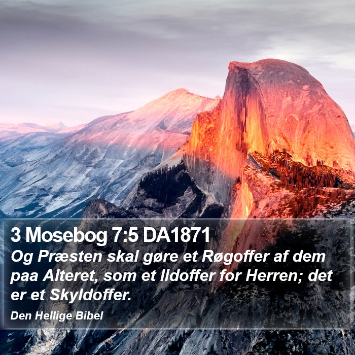 3 Mosebog 7:5 DA1871 Bible Study