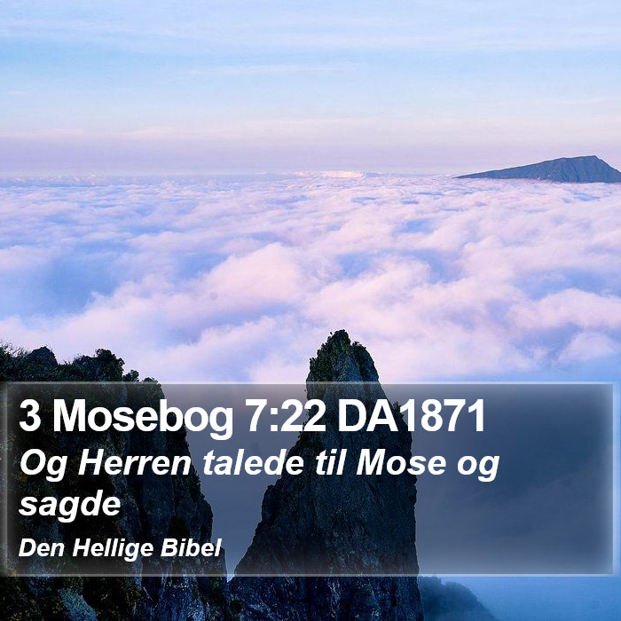 3 Mosebog 7:22 DA1871 Bible Study