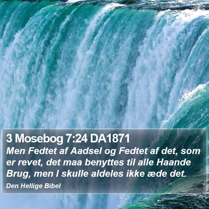 3 Mosebog 7:24 DA1871 Bible Study