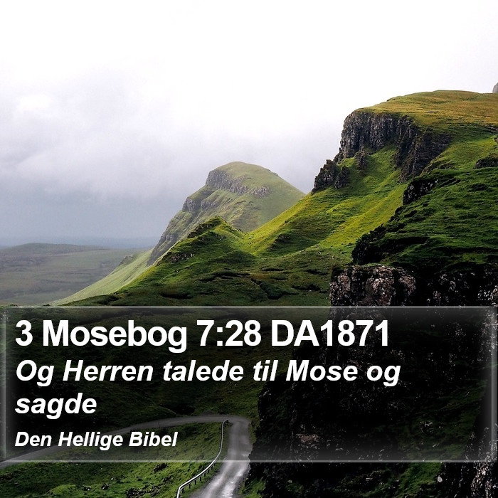 3 Mosebog 7:28 DA1871 Bible Study