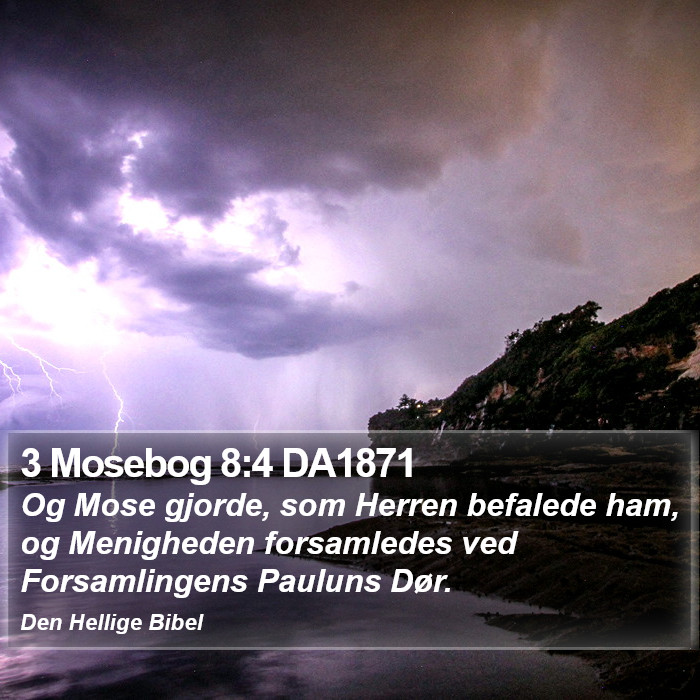 3 Mosebog 8:4 DA1871 Bible Study