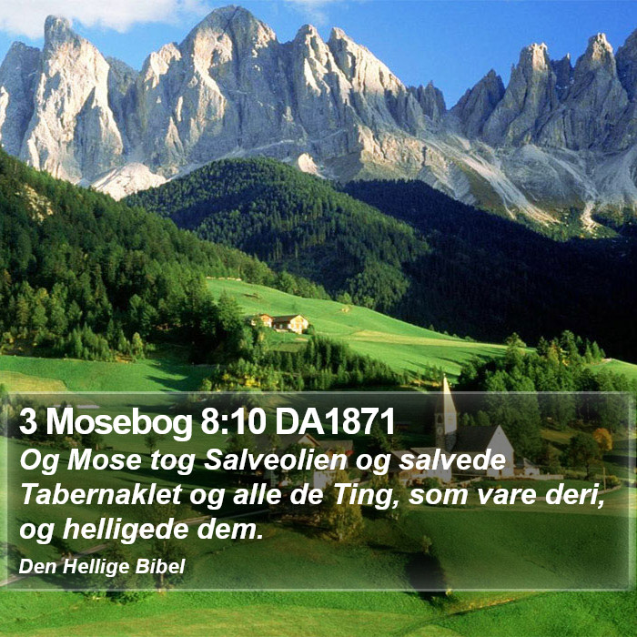 3 Mosebog 8:10 DA1871 Bible Study