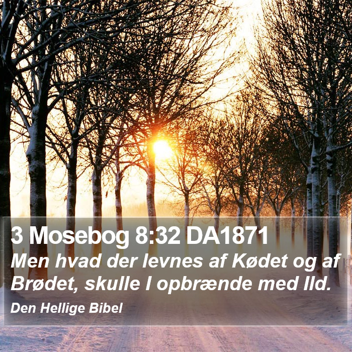 3 Mosebog 8:32 DA1871 Bible Study