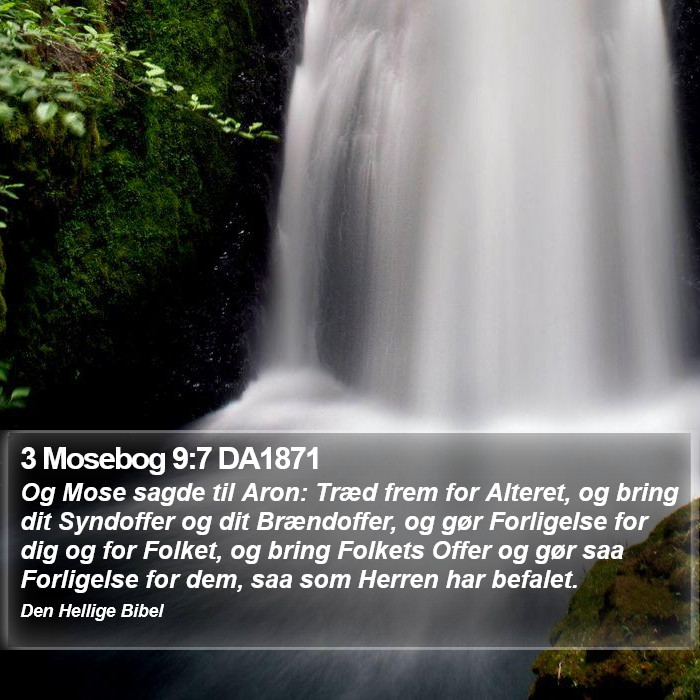 3 Mosebog 9:7 DA1871 Bible Study